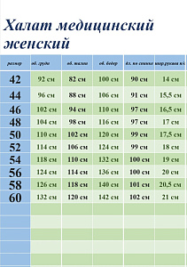 Халат медицинский жен. М-09А-2 ткань Тиси