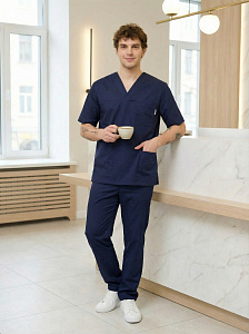 Костюм медицинский муж. М-151-63 ткань Вискоза/Стрейч
