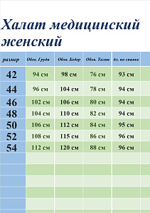 Халат медицинский жен. М-075-0 ткань Тиси