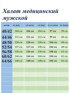 Халат медицинский муж. М-015 ткань Тиси