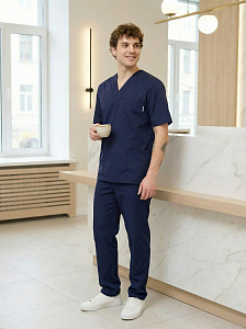 Костюм медицинский муж. М-151-63 ткань Вискоза/Стрейч