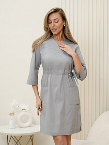 Халат-платье медицинское жен. М-504-39 ткань Элит-145/Стрейч