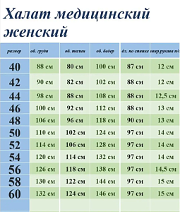 Халат медицинский жен. М-06А-2 ткань Тиси