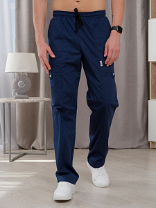 Брюки медицинские муж. М-750А ткань Элит-145